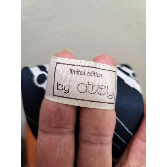 Limited Edition Athey 100% Polyester Men's Necktie With Diagonal Stripes & Dotte - Picture 5 of 7